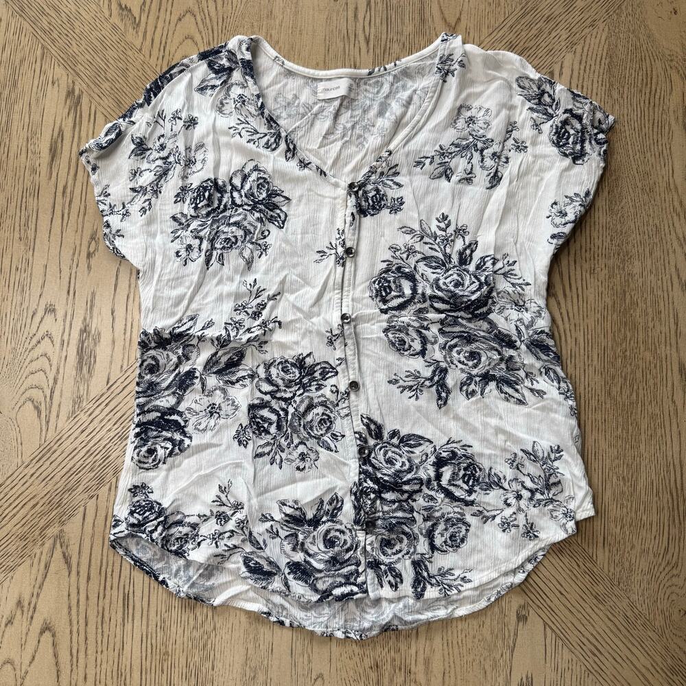 Maurice’s Oversized Sleeveless Floral Print Blouse XS